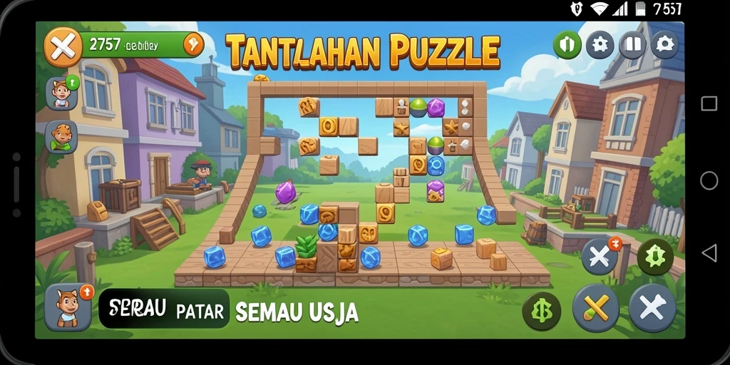 Gameplay seru dalam game Puzzle 2757 dengan tantangan menarik.