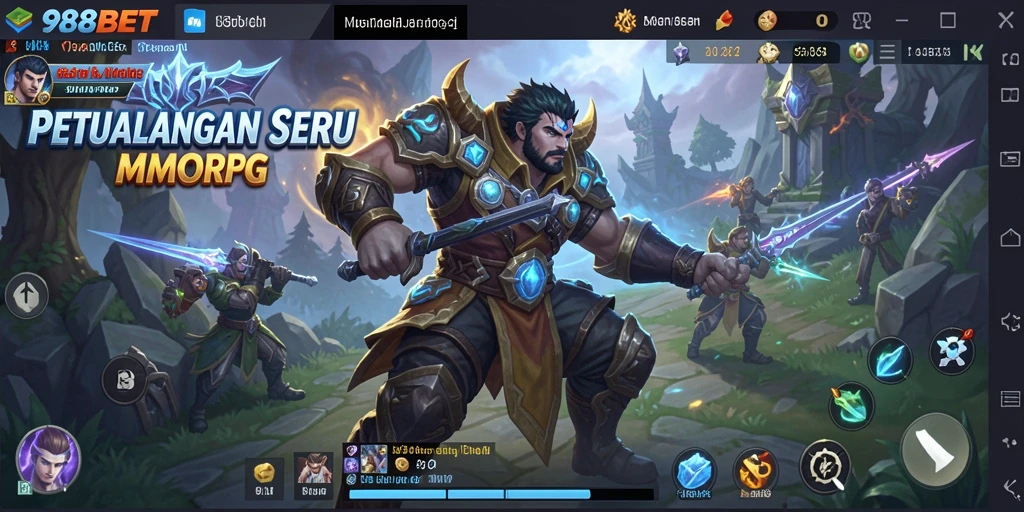 Gameplay seru di dunia fantasi 988BET yang penuh petualangan.