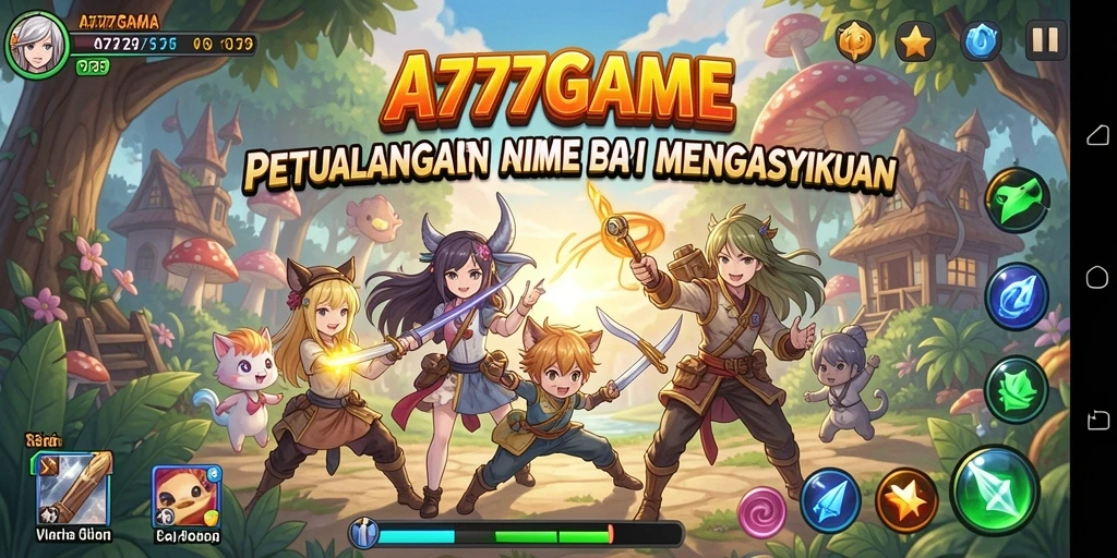 Gameplay seru A777GAME yang penuh warna dan aksi.