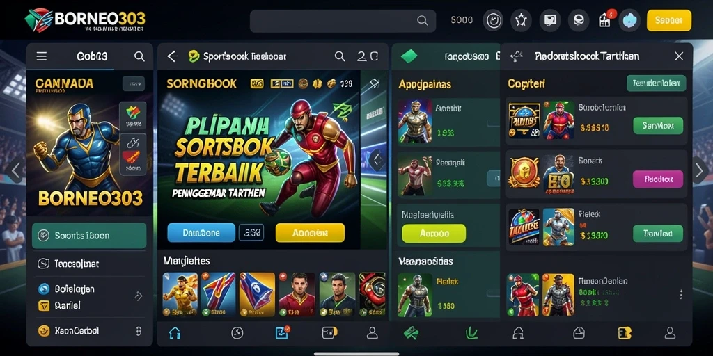 Screenshot BORNEO303 menampilkan pengalaman taruhan olahraga yang menarik.