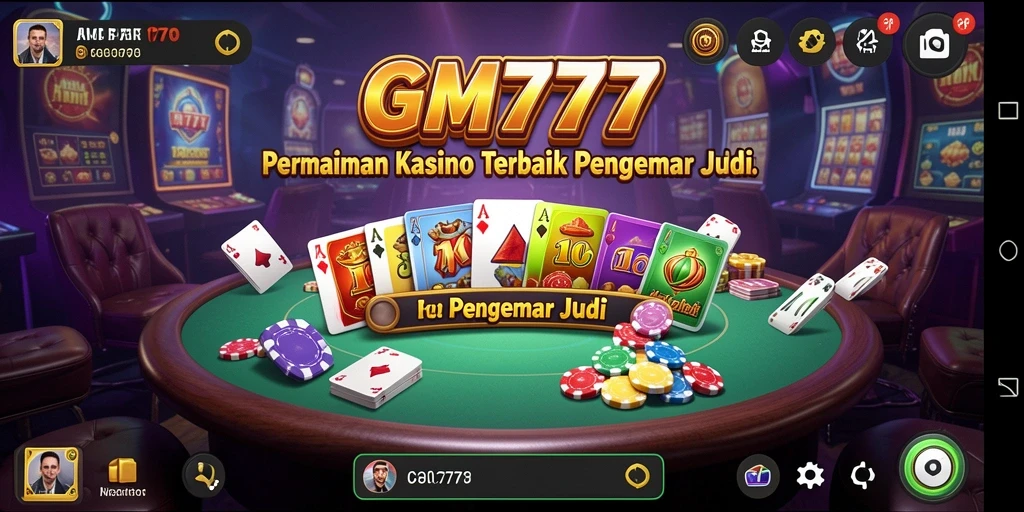 Tampilan menarik gameplay Kasino di GM777.