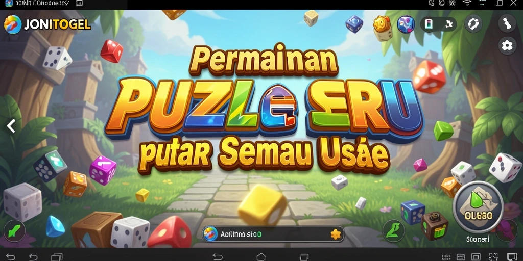 Tampilan menarik dari gameplay Puzzle JONITOGEL.