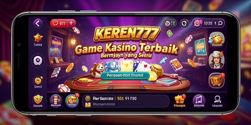 Tampilan gameplay Kasino KEREN777 yang penuh warna dan menarik.