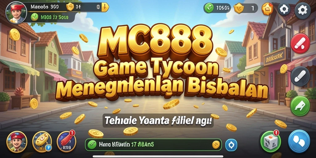 Screenshot utama MC888 menampilkan gameplay Tycoon yang dinamis dan menarik.