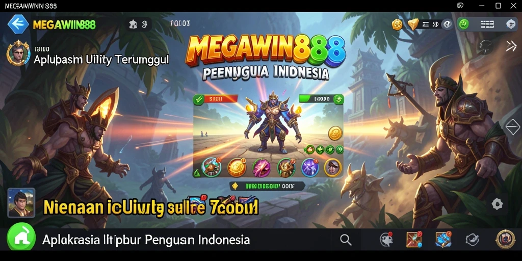 Tampilan antarmuka MEGAWIN888 yang menawan dan fungsional.