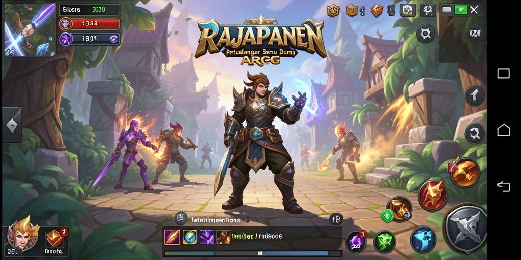 Menampilkan pertarungan seru di dunia fantasi RAJAPANEN.