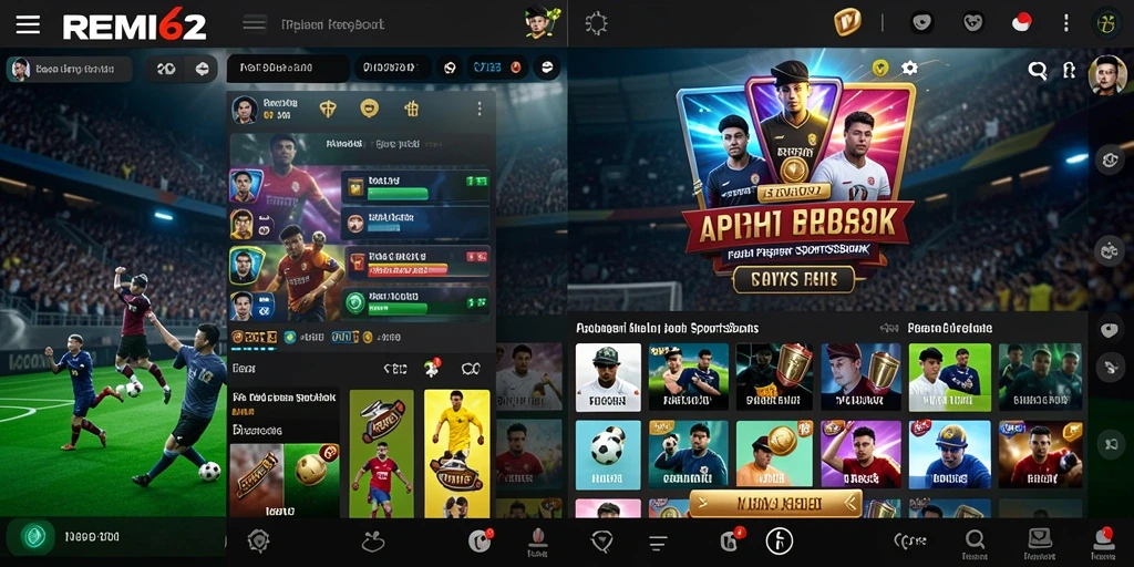 Tampilan menarik dari gameplay Sportsbook di REMI62.