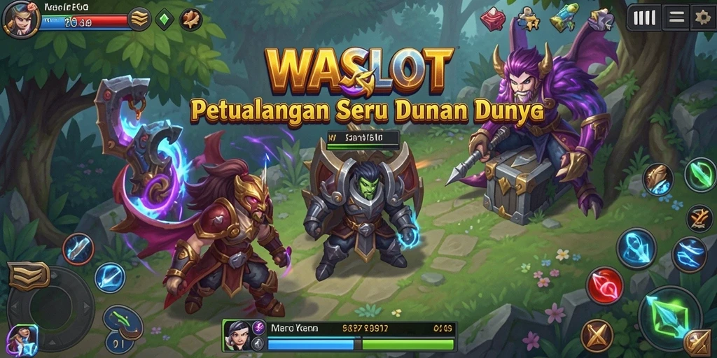 Gameplay menarik yang menunjukkan petualangan seru dalam WASLOT.
